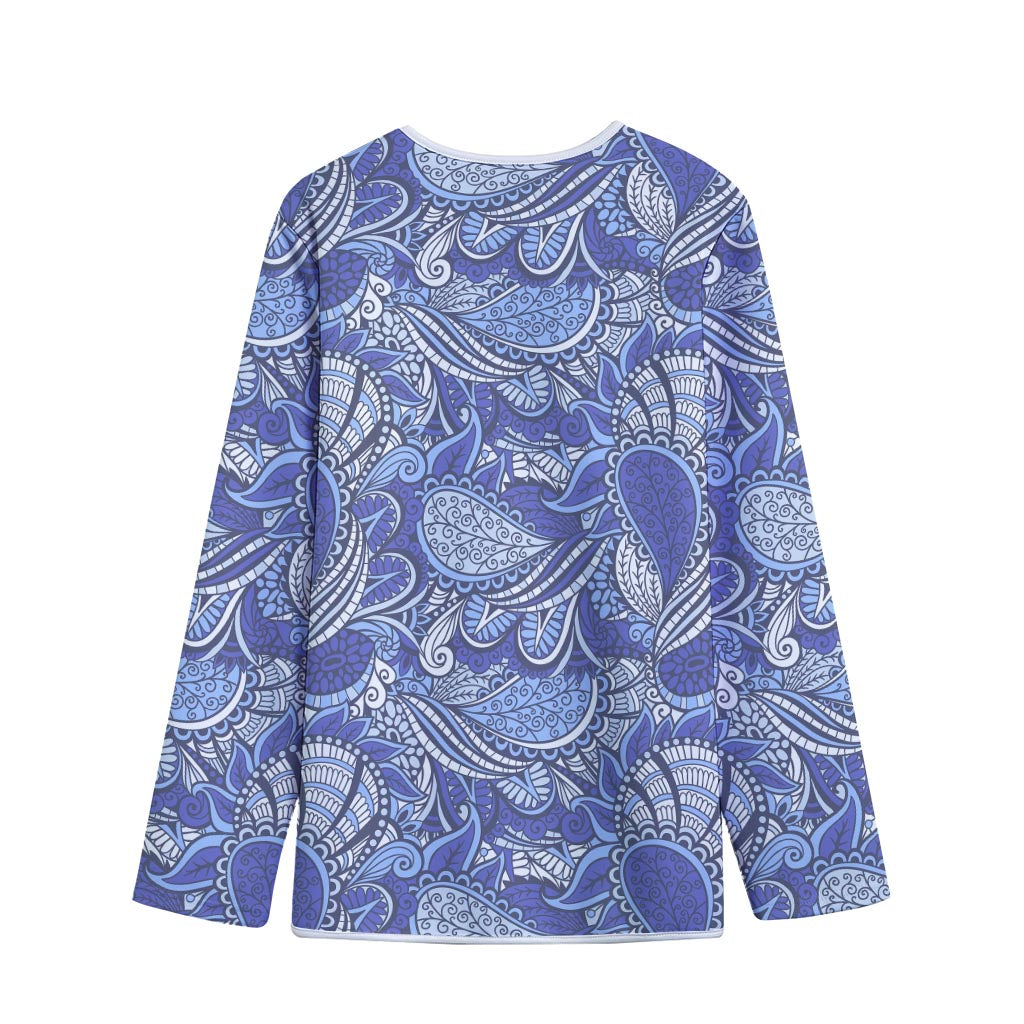 Pigeon Floral Bohemian Pattern Print Long Sleeve Short Coat