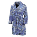 Pigeon Floral Bohemian Pattern Print Men's Bathrobe