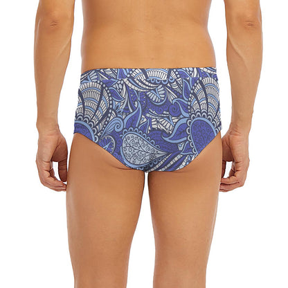 Pigeon Floral Bohemian Pattern Print Men's Briefs