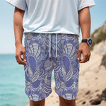 Pigeon Floral Bohemian Pattern Print Men's Cargo Shorts