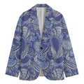 Pigeon Floral Bohemian Pattern Print Men's Cotton Blazer