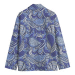 Pigeon Floral Bohemian Pattern Print Men's Cotton Blazer