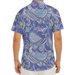 Pigeon Floral Bohemian Pattern Print Men's Deep V-Neck Shirt