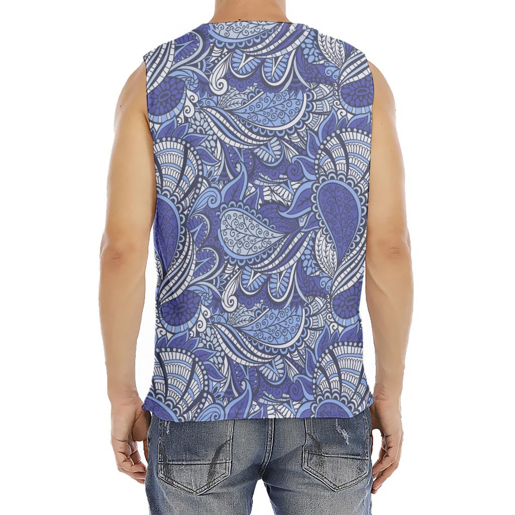 Pigeon Floral Bohemian Pattern Print Men's Fitness Tank Top