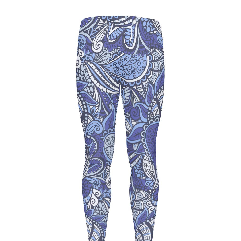 Pigeon Floral Bohemian Pattern Print Men's leggings