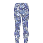 Pigeon Floral Bohemian Pattern Print Men's leggings