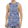 Pigeon Floral Bohemian Pattern Print Men's Muscle Tank Top