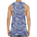 Pigeon Floral Bohemian Pattern Print Men's Muscle Tank Top