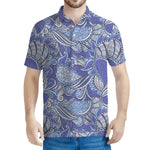 Pigeon Floral Bohemian Pattern Print Men's Polo Shirt