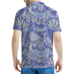Pigeon Floral Bohemian Pattern Print Men's Polo Shirt