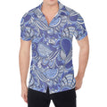 Pigeon Floral Bohemian Pattern Print Men's Shirt