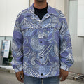 Pigeon Floral Bohemian Pattern Print Men's Shirt Jacket