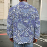 Pigeon Floral Bohemian Pattern Print Men's Shirt Jacket