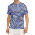 Pigeon Floral Bohemian Pattern Print Men's Short Sleeve Rash Guard