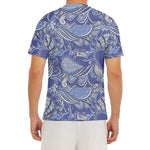 Pigeon Floral Bohemian Pattern Print Men's Short Sleeve Rash Guard