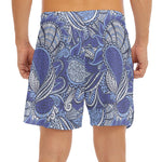 Pigeon Floral Bohemian Pattern Print Men's Split Running Shorts