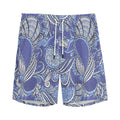 Pigeon Floral Bohemian Pattern Print Men's Athletic Shorts