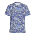 Pigeon Floral Bohemian Pattern Print Men's Athletic T-Shirt