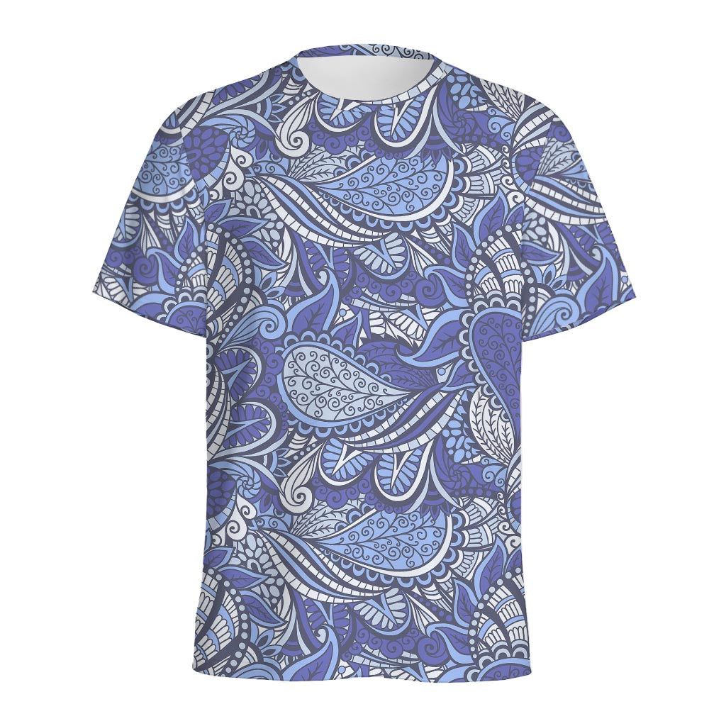 Pigeon Floral Bohemian Pattern Print Men's Sports T-Shirt