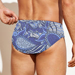 Pigeon Floral Bohemian Pattern Print Men's Swim Briefs