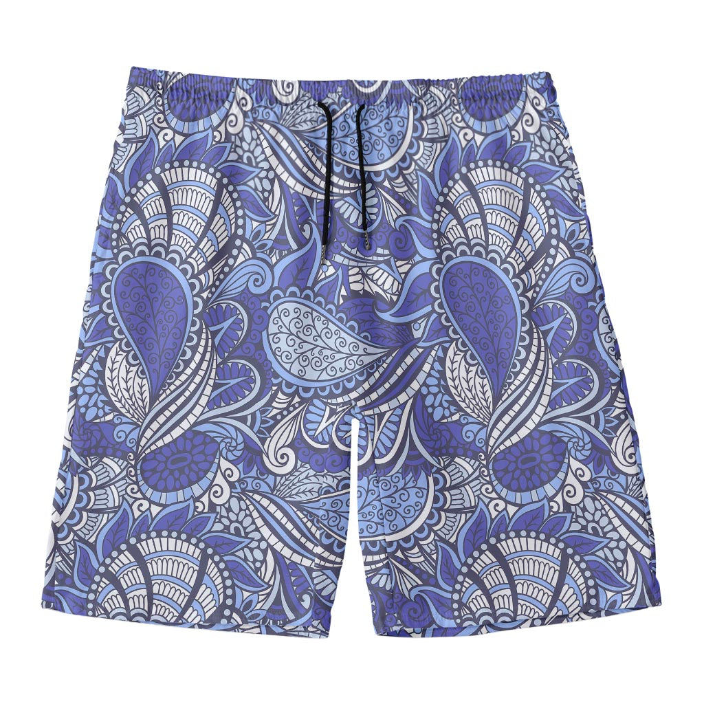Pigeon Floral Bohemian Pattern Print Men's Swim Trunks