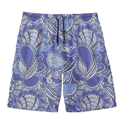 Pigeon Floral Bohemian Pattern Print Men's Swim Trunks