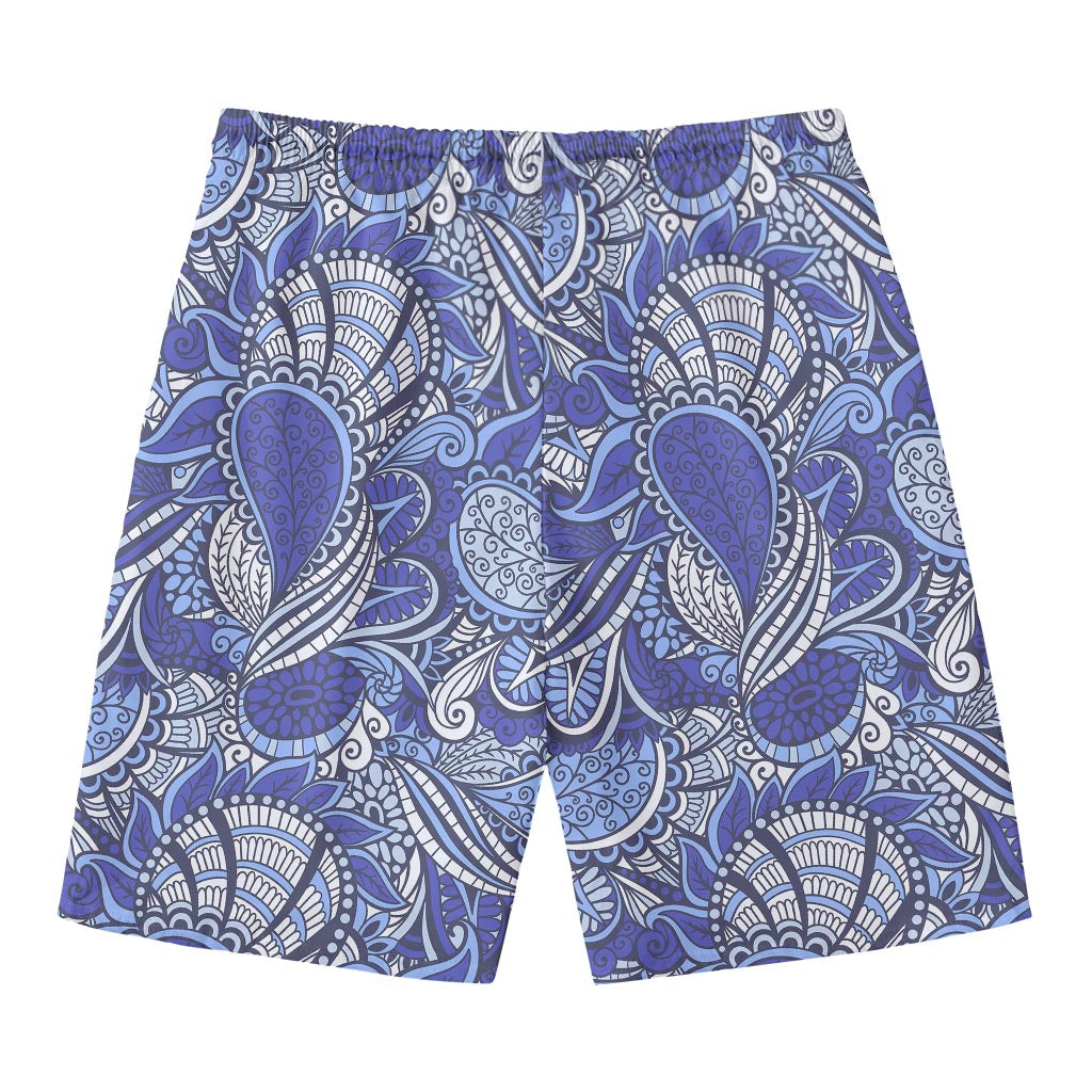 Pigeon Floral Bohemian Pattern Print Men's Swim Trunks