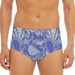 Pigeon Floral Bohemian Pattern Print Men's Triangle Swim Briefs