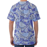 Pigeon Floral Bohemian Pattern Print Men's Velvet T-Shirt