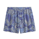 Pigeon Floral Bohemian Pattern Print Mesh Shorts