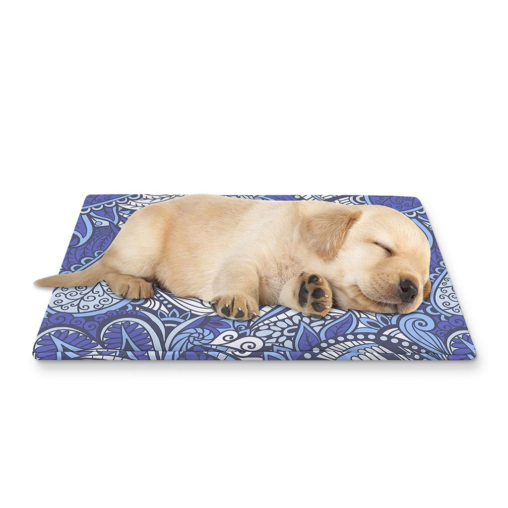 Pigeon Floral Bohemian Pattern Print Pet Cooling Mat Cover