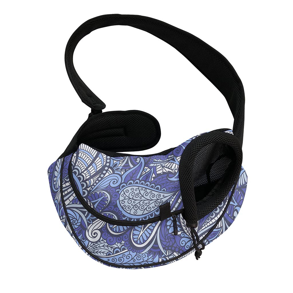 Pigeon Floral Bohemian Pattern Print Pet Sling Carrier