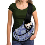 Pigeon Floral Bohemian Pattern Print Pet Sling Carrier