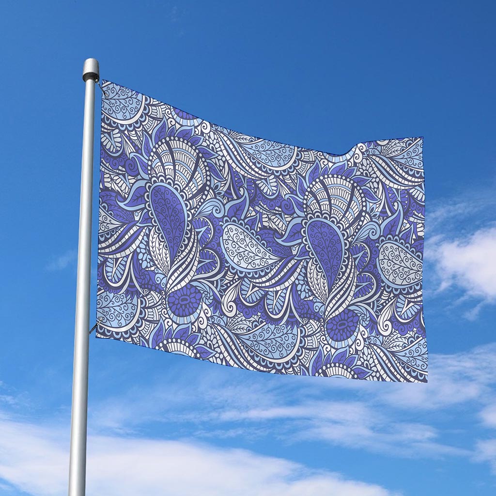 Pigeon Floral Bohemian Pattern Print Polyester Flag