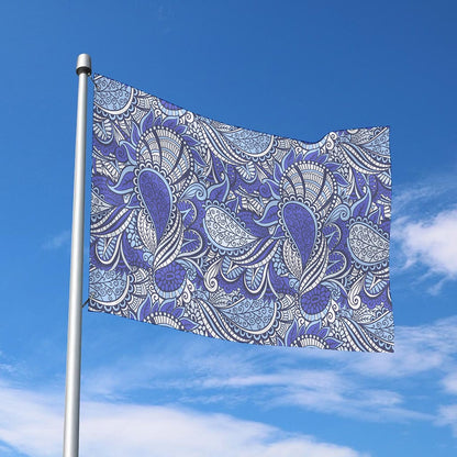 Pigeon Floral Bohemian Pattern Print Polyester Flag