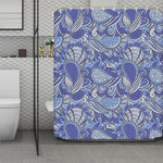 Pigeon Floral Bohemian Pattern Print Polyester Shower Curtain