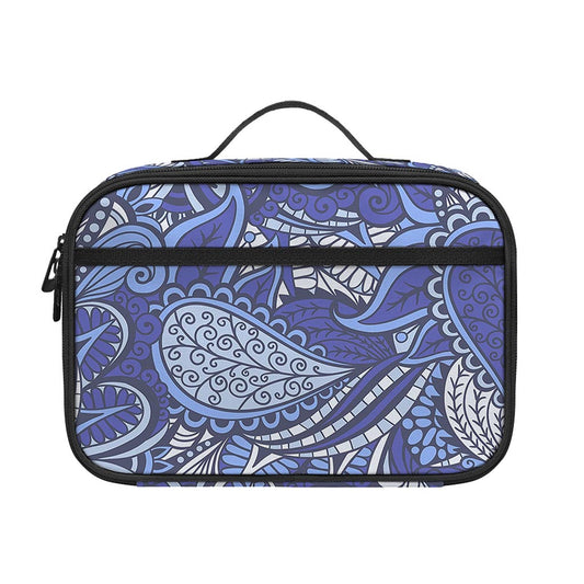 Pigeon Floral Bohemian Pattern Print Portable Lunch Bag