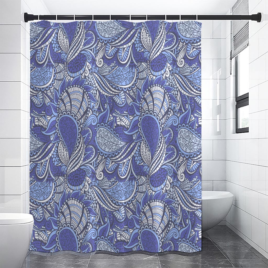 Pigeon Floral Bohemian Pattern Print Premium Shower Curtain