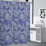 Pigeon Floral Bohemian Pattern Print Premium Shower Curtain