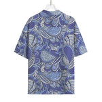 Pigeon Floral Bohemian Pattern Print Rayon Hawaiian Shirt