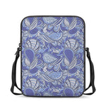 Pigeon Floral Bohemian Pattern Print Rectangular Crossbody Bag