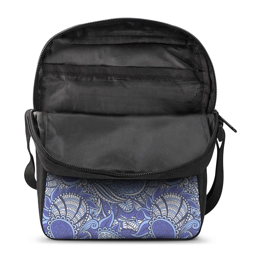 Pigeon Floral Bohemian Pattern Print Rectangular Crossbody Bag