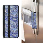 Pigeon Floral Bohemian Pattern Print Refrigerator Handle Covers