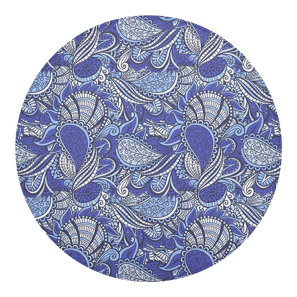 Pigeon Floral Bohemian Pattern Print Round Blanket