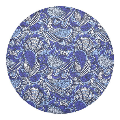 Pigeon Floral Bohemian Pattern Print Round Blanket