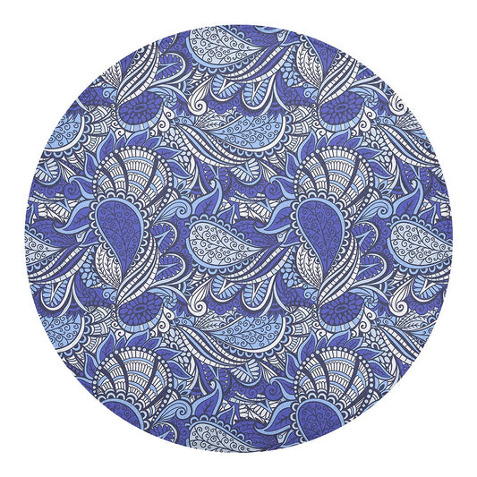Pigeon Floral Bohemian Pattern Print Round Blanket