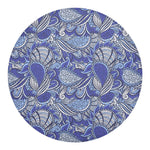 Pigeon Floral Bohemian Pattern Print Round Blanket