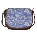 Pigeon Floral Bohemian Pattern Print Saddle Bag