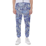 Pigeon Floral Bohemian Pattern Print Scuba Joggers