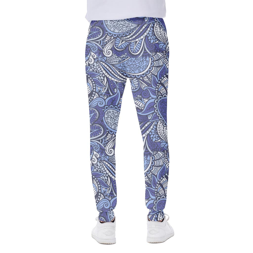 Pigeon Floral Bohemian Pattern Print Scuba Joggers